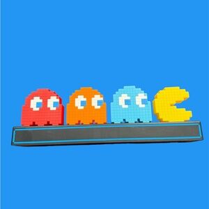 Pac-Man and ghosts light up lamp usb micro needed to power tested and working